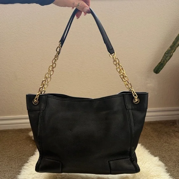 Tory Burch Britten Small Black Leather Bag - Picture 2 of 10